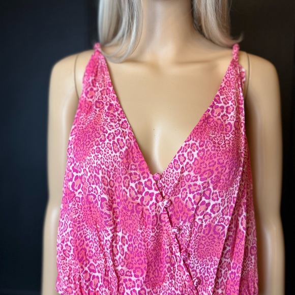 NWT Free people pink leopard bodysuit - Picture 3 of 8